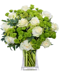 Mazzo bianco e verde